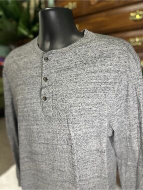 J. Crew Henley Long Sleeve Shirt - Neutral Layer- size L